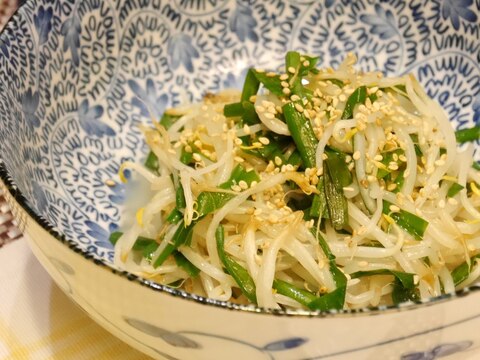 もやしとニラのナムル★香味ペーストで簡単